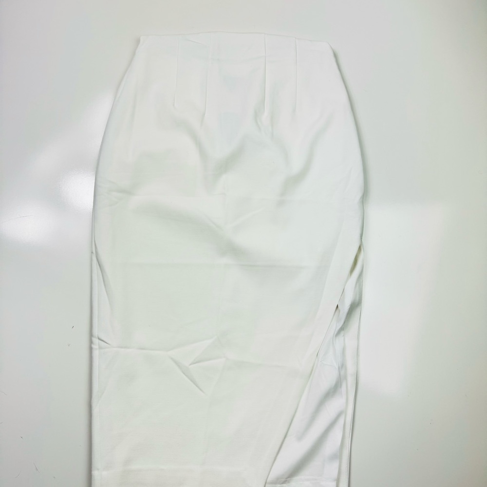 Express | Stylist Super High Waisted Side Slit Midi Pencil Skirt Size 6 NWT - Picture 5 of 12